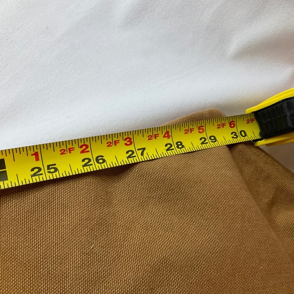 CARHARTT MENS QUILT LINED ZIP LEG 100% COTTON HEAVY DUCK OVERALLS SIZE 42x30 EUC - Picture 9 of 13